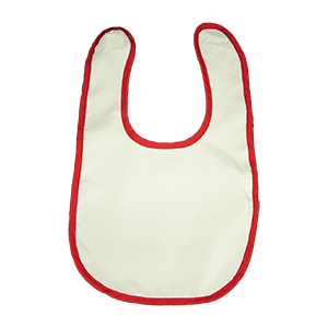 Bébi előke piros szegéllyel