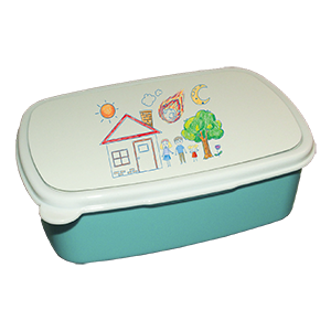 Uzsonnásdoboz kék színben