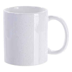 Csillámos fehér bögre