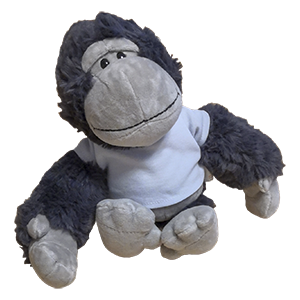 Fényképes plüssgorilla