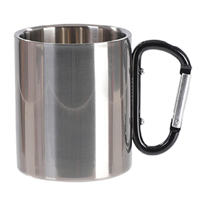 Fémbögre karabineres fekete füllel