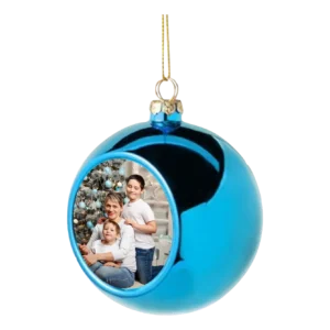 Karácsonyi gömb – kék