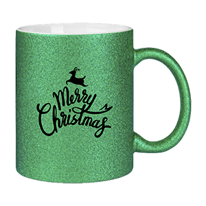 Karácsonyi glitteres bögre