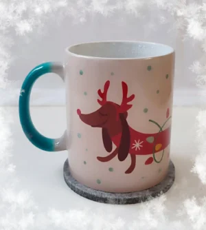 Tacskós bögre Karácsonyra