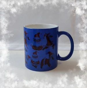 Jógázó télapó bögre