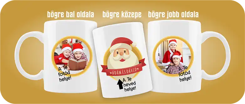 Mikulás bögre