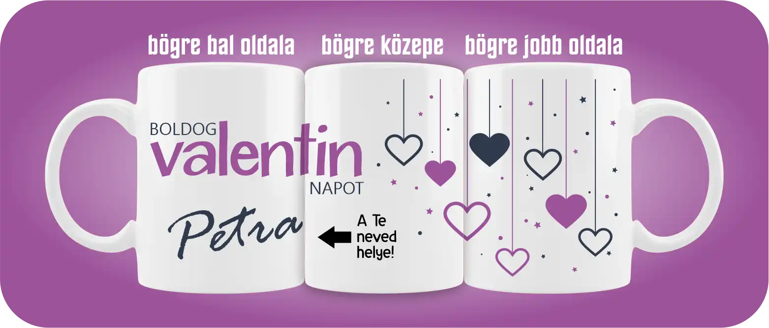 Valentin napi bögre
