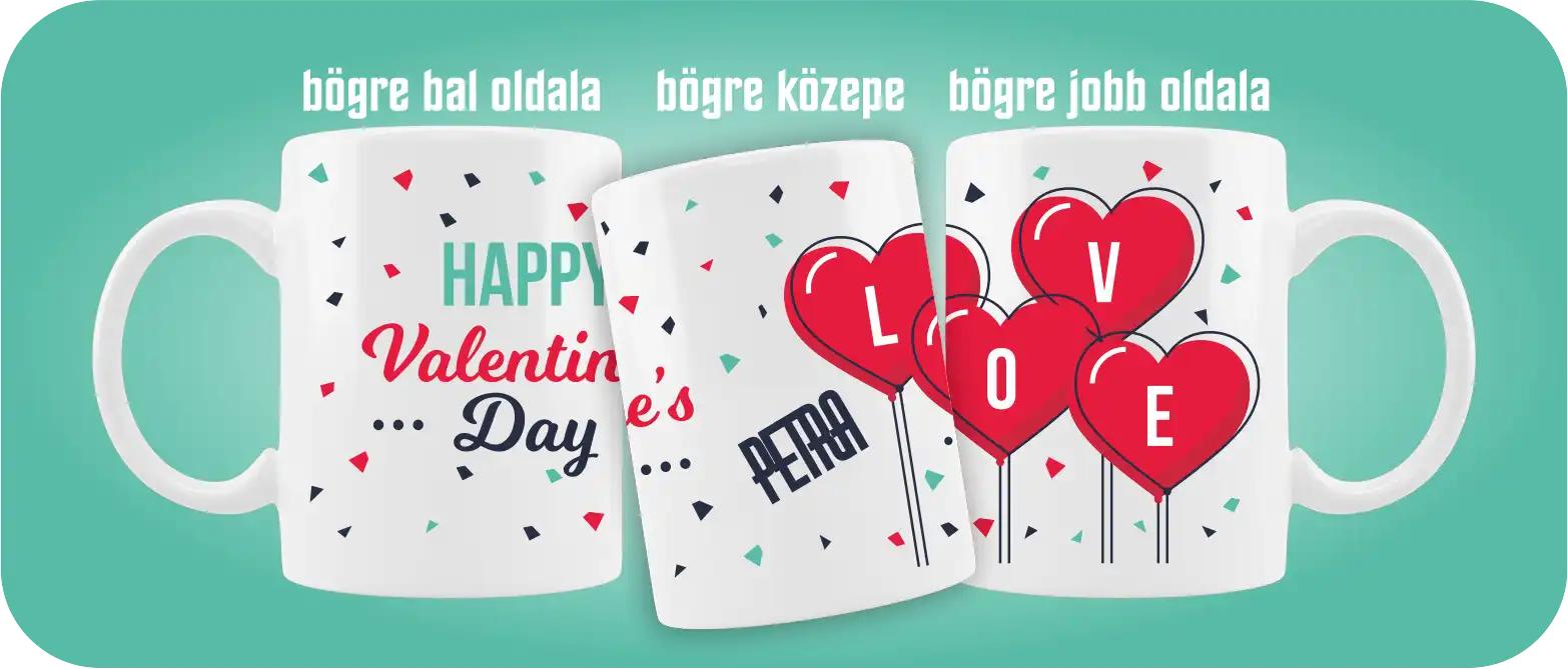 Valentin napi bögre