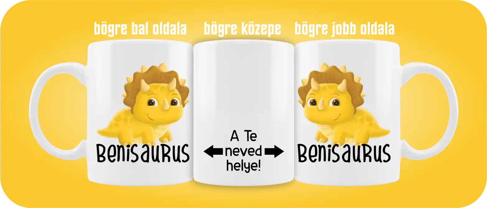 Dínós bögre