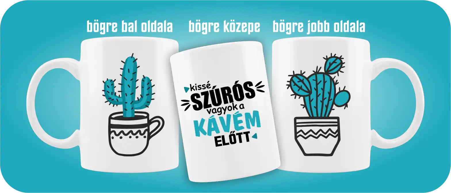 Kaktuszos bögre