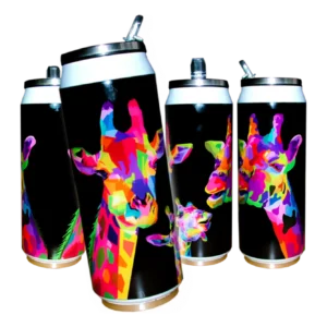 Termosz zsiráf mintával