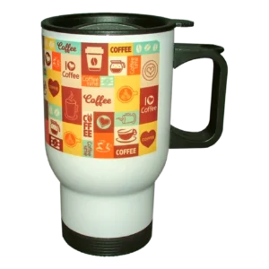 Termoszbögre kávés mintával
