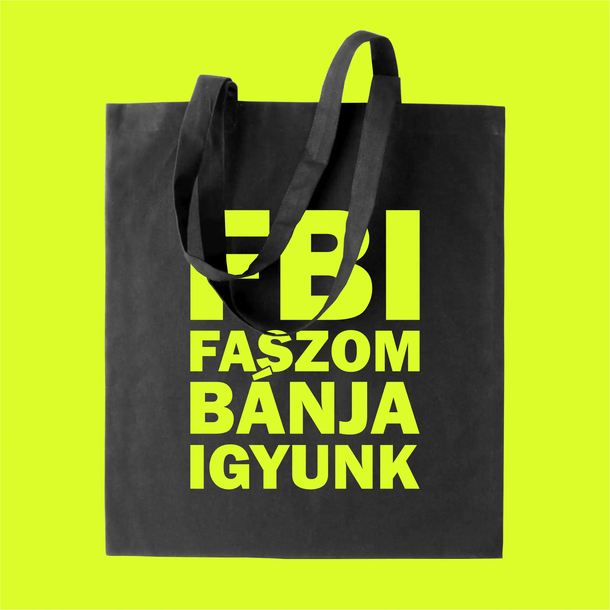 Vászontáska neon mintával