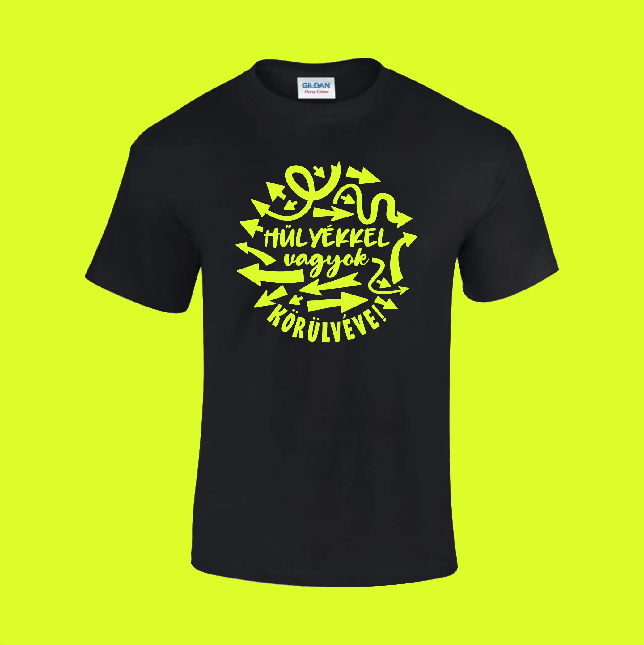 Póló neon mintával