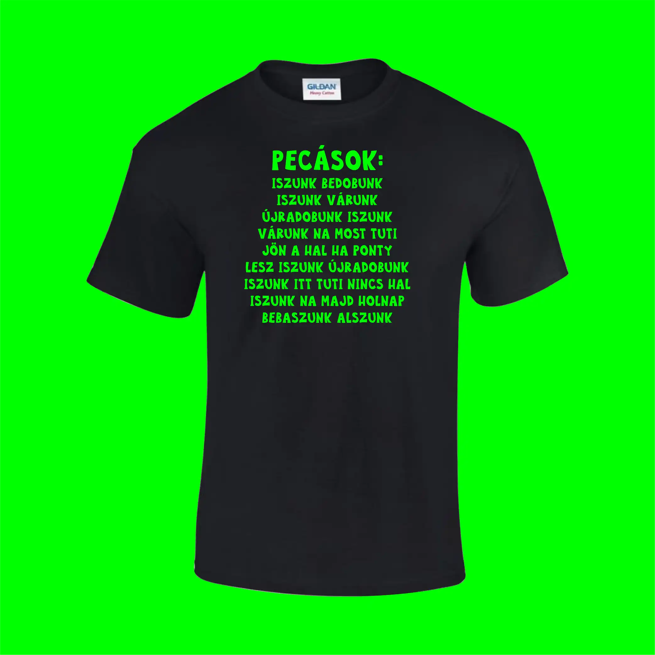 Póló neon mintával