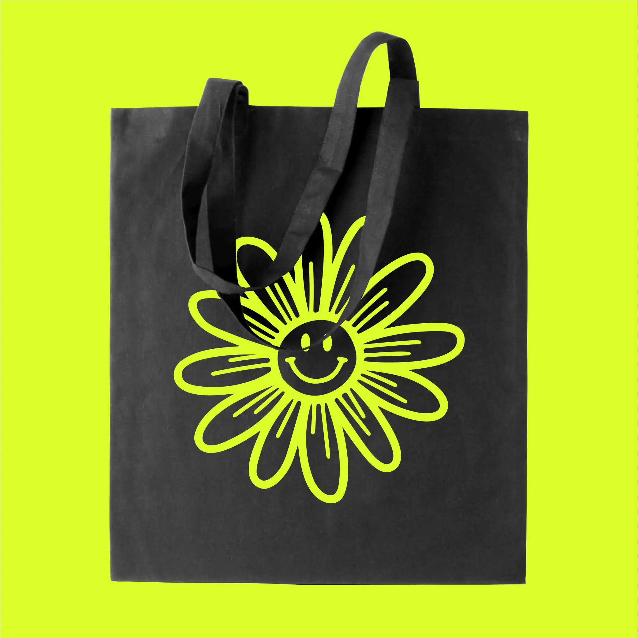 Vászontáska neon mintával