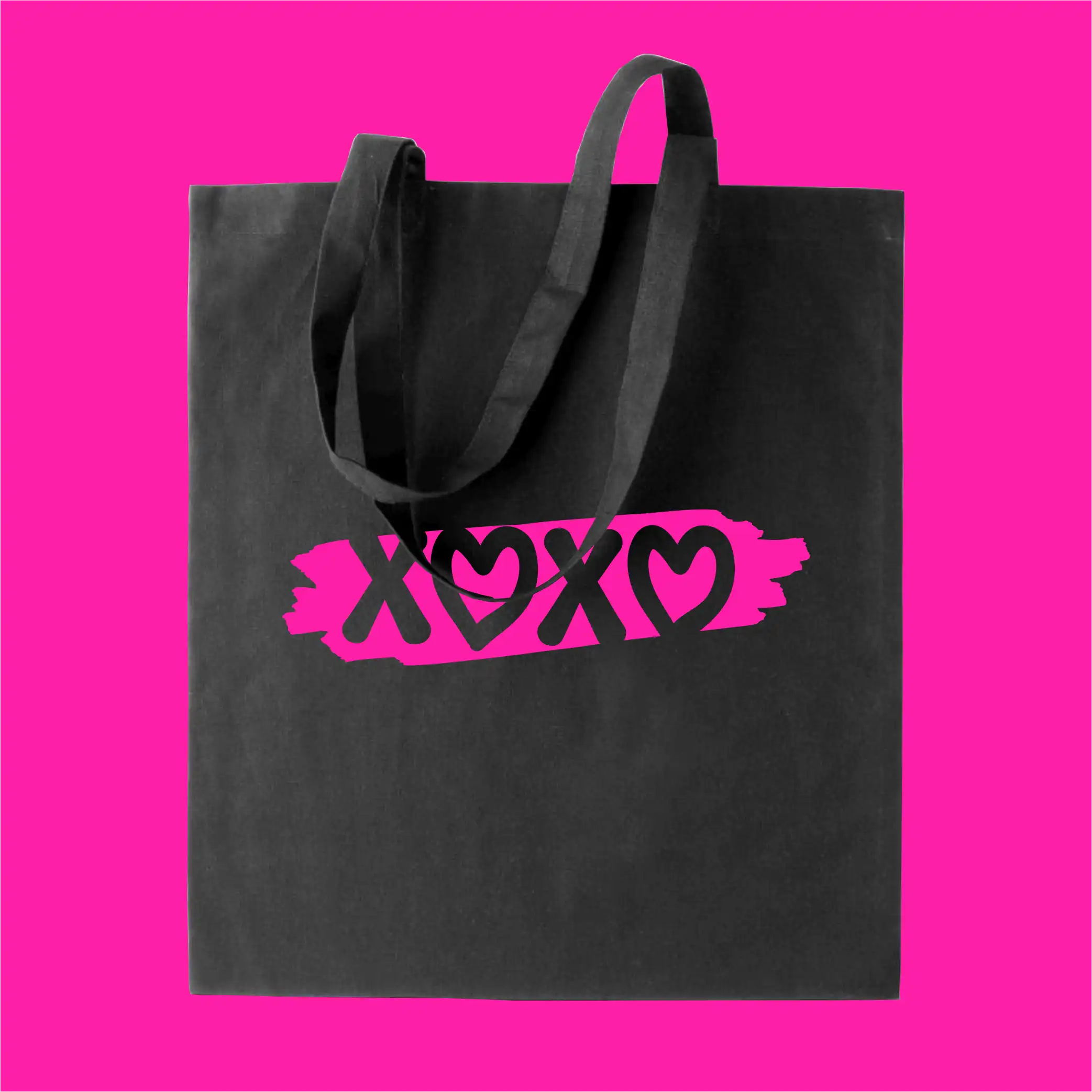 Vászontáska neon mintával